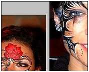Facepainting. Making of ... Ornamente Tattoo Schmuck Facepainting. Körperbemalung. Facepainting Evelina Iacubino