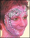 Drachen. German Bodypainting Festival. Facepainting Evelina Iacubino