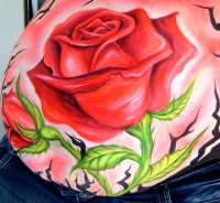 Rose Babybauchbemalung Bauchbemalung Bellypainting Evelina Iacubino