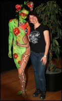 Bodypainting Maskerade 2010 Venlo / Holland. 1. Platz Bodypainting Evelina Iacubino