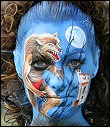 Fantasy. International Bodypainting Festival Germany. Facepainting Evelina Iacubino