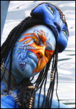 Facepainting. World Bodypainting Festival 2010. Avatar. 6. Platz Thema 'Sub Cultures'. Facepainting Evelina Iacubino