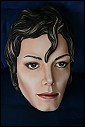 Michael Jackson Holzmaske Holzbemalung Evelina Iacubino