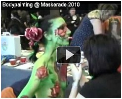 Maskerade 2010 Venlo Holland. Bodypainting Evelina Iacubino